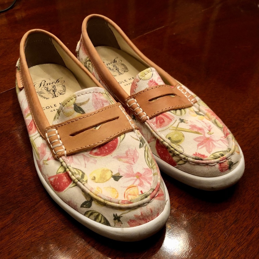 Cole Haan floral loafers 6.5